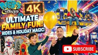 NEB'S FUNWORLD! 🎢 Ultimate Indoor Amusement Park & Christmas Magic! (4K)