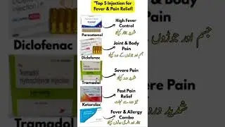 Top 5 injection used for fast fever and pain !💊💯%#shorts #viral #youtubeshorts #injectionuse