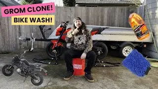 Mycie motocykla Amazon Grom Clone! | Boom Vader 125 | Honda Grom Clone