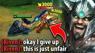 I LOVE MAKING RIVEN PLAYERS LOOK USELESS! (HILARIOUS TOP GAP)