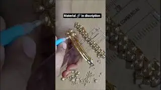 hair clips making #shorts #viral #navdeepcreations #amazon #materials #kundan