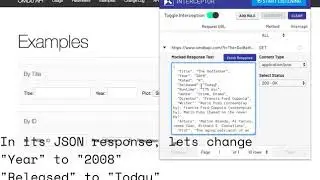 Interceptor Extension : Adding an interceptor rule to intercept a HTTP request