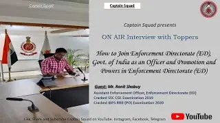 How to Join Enforcement Directorate (ED) as an Officer and Promotion & Powers in ED, Govt. of India