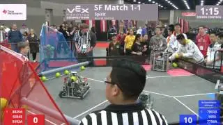 VEX Worlds 2016 - VRC MS Spirit - SF 1-1 (8825A 6364E 8192A) 263 vs 265 (7903A 169X 7756A)