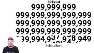 MrBeast Hits 1 decillion subscribers celebration