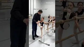 SLAWOMIR&rsquo;S BALLET CLASS 🤣🩰 #ballet #balletclass #ballerina #shorts