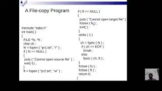 Some examples on programming with files in C