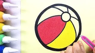 Beach ball coloring & drawing ㅣ 비치볼 그리기 색칠하기