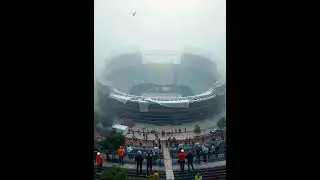 Stadium Demolition in a Foggy Mood in Manchester #youtubeshorts #usa #uk #ukdemol #manchesterunited