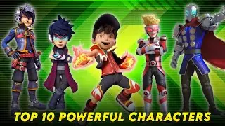 🔥Top 10 Powerful Characters in Boboiboy | Explain in Hindi