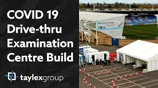 Taylex builds COVID 19 drive-thru examination centre at Shrewsbury Town Football Club