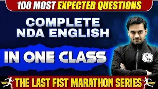 English Marathon For NDA-1, 2024 Exam | One Shot Revision🔥🔥