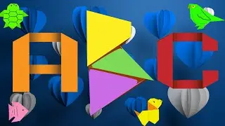 Learn ABCs with Origami Letters! 🎶 Bright & Fun Alphabet Song for Kids
