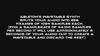 Custom Wavetables and a Psytrance Lead on Ableton's Wavetable Synth