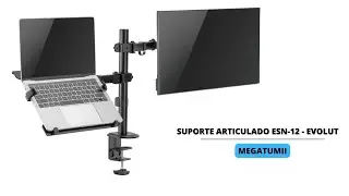 Suporte Articulado De Mesa Para Notebook e Monitor 17 a 32