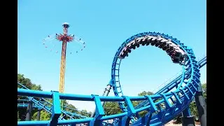 We almost died on Blue Hawk | Six flags Vlog