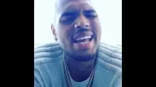 Chris Brown Singing On Instagram [2014/08/13]