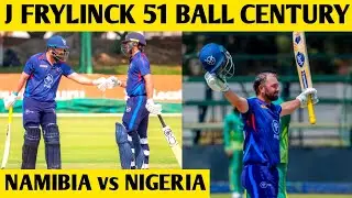 Namibia vs Nigeria : Jan Frylinck 51 balls Century | Jan Frylinck