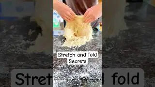 How to knead dough with stretch and fold technique after autolyse