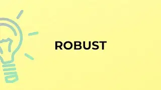 What is the meaning of the word ROBUST?