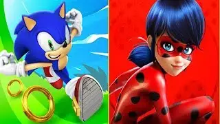 Sonic Dash vs Miraculous LADYBUG adventure 3D