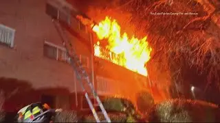 22 people displaced after massive fire at apartment complex in Fairfax County