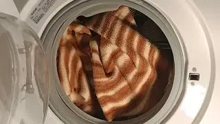Washing blanket on synthetic 40°C program. Arçelik 5083 Washing Machine. Full Cycle.