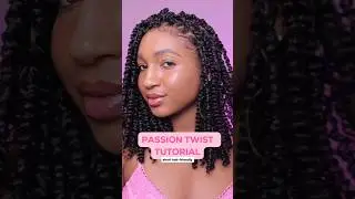 DIY Passion Twist Tutorial ✨ (short hair-friendly)  #easyhairstyle #naturalhair #passiontwists