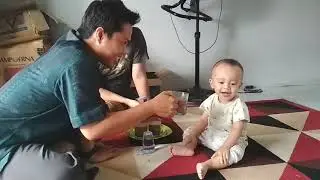 Lihat ekspresinya Ezzuna sampai akhir. Bikin gemes 😂😁