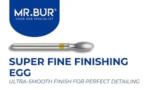 ISO SF379 Super Fine Finishing Egg Diamond Bur FG | MR.BUR
