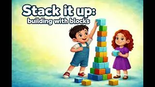 Stack the Blocks! 🧱 Build It&hellip; Watch It FALL! Stacking Blocks Song for Kids