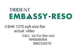 TRIDENT EMBASSY RESO SEC 1 NoidaExt FULLY MIVAN CONSTRUCTION LUXURY 3BHK 1375 sqft Call 9990686904