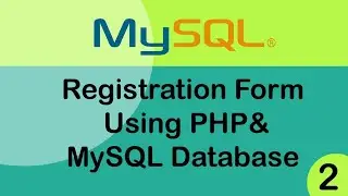 Registration Form Using PHP and database MYSQL #php #database