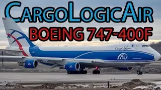 CargoLogicAir Boeing 747-400F (B744F) departing Montreal (YMX/CYMX)
