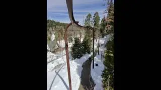 POV ride in the snow: The B Rail at Skypark at Santa's Village