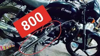 #Splendor bs6/#Hf deluxe old modal silencer fItting kaise kare#modification #Splendor #shot loud 📢
