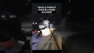Intense vehicle pursuit ends in an accident #fivem #roleplay #gtarp #streamer