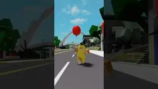 Banana Cat's Balloon 🎈 #roblox #bananacat #elgato #brookhaven #cat #sad #robloxstory #shorts