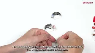 How to replace disposable batteries in your Bernafon Alpha XT miniRITE hearing aids