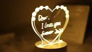 Note Board Creative USB Led Night Light Valentine's Day Gift Decor Nightlights