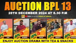 BPL TENNIS CRICKET TOURNAMENT Auction Season 13
