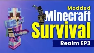 Minecraft Modded Survival Realm EP3: STARDUST ARMOR and BOSSES!