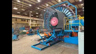 Precast JCP Reinforced Concrete Jacking Pipe Cage Welding Machine Export to United Concrete Products