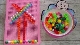 Mosaic pegboard #pegboard #creativepegs #pegboardart #colorfulart #mosaicart#kidsart #mosaicforkids