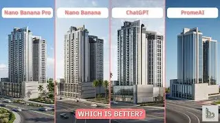 SketchUp и фотореализм: сравнение Nano Banana Pro, Nano Banana, ChatGPT и PromeAI!