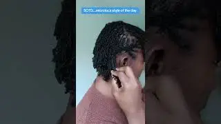 style for when your braidout is not givin...#microlocsstyle #diylocs #microlocs