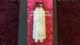 Decorating my water bottle using my circuit!!!! (DIY #1) #diy #aesthetic #circuitdesign #pinterest