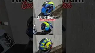 Ridex Titanium custom painted as Agv pista soleluna 2021 #helmet #vr46 #trending #shorts