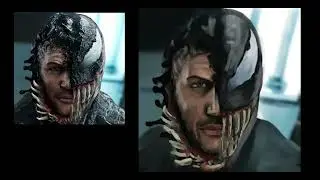 Drawing Timelapse: Tom Hardy & Venom Half-Face Transformation | Digital Speed Art