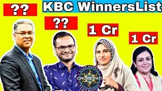 Kaun Banega Crorepati winner list || 7 crore winners || kaun banega crorepati|| KBC||